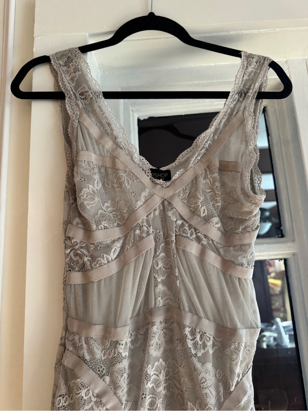 Topshop Lilac Lace Cocktail Dress